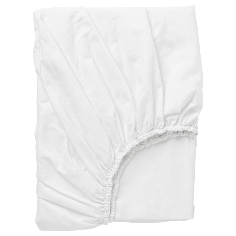 Fitted Sheet White 90X200cm