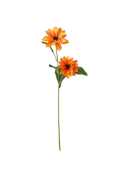 Artificial flower, black-eyed susan/stem orange, 55 cm