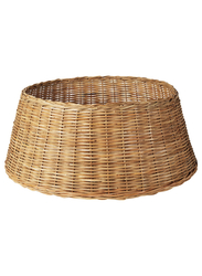 Christmas tree skirt, rattan