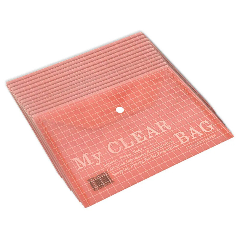 

Generic Pack of 12 Pieces My Clear Button Bag Red