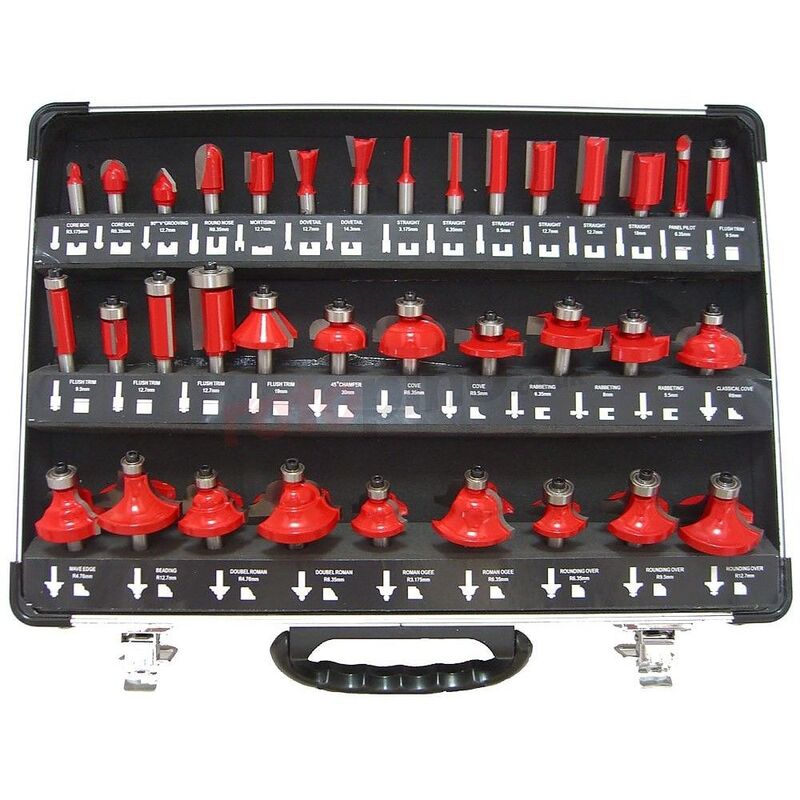 YATO Router Bit 35pcs/set 8mm Alluminium Case YT-6803