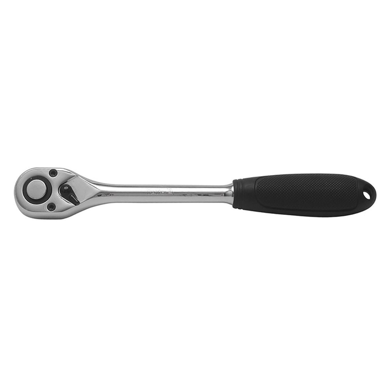 YATO Straight Ratchet Handle With Plastic Handle 1/4" - 72 T YT-0307 PL