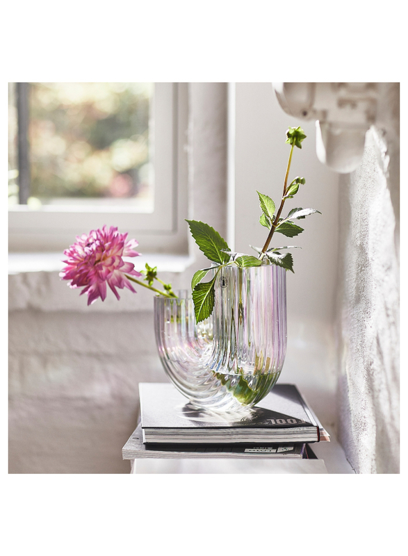 Vase, mother-of-pearl colour, 20 cm