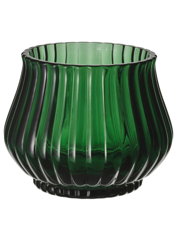 Tealight holder, green, 7 cm