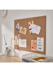 Memo board with pins, cork, 52x33 cm