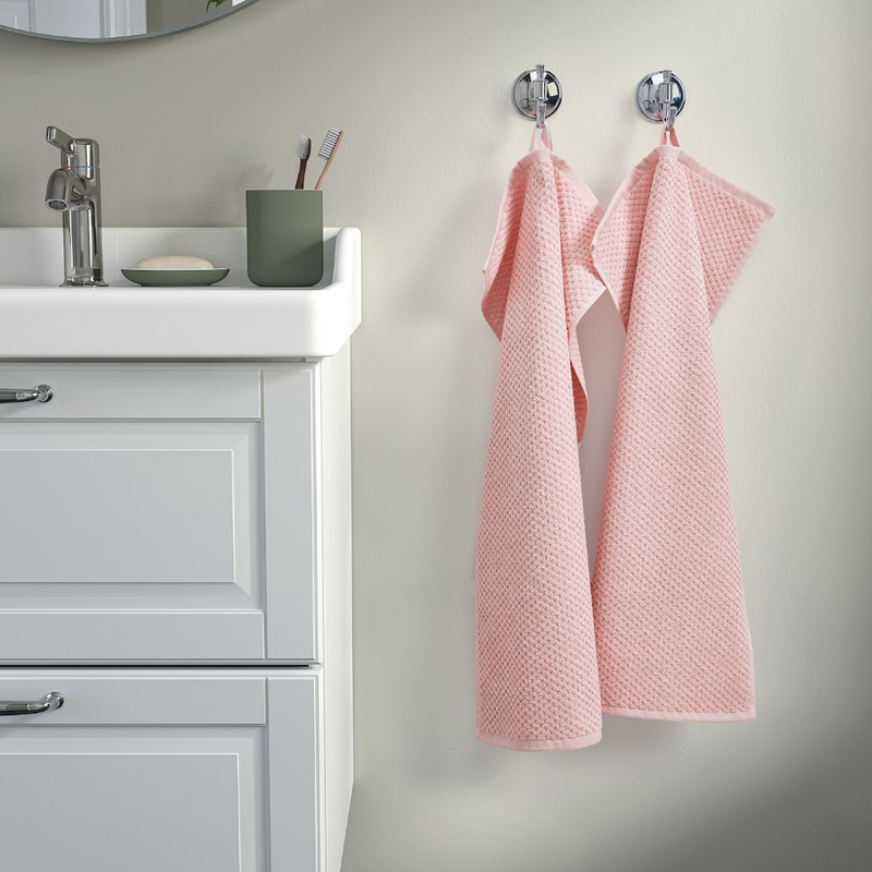 GULVIAL Hand towel, pale pink, 40x70 cm