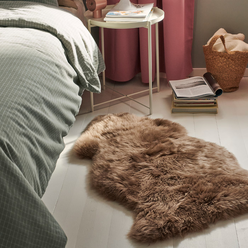 ULLERSLEV Sheepskin, light brown, 85 cm