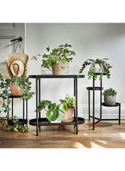 Plant stand, in/outdoor black, 35 cm