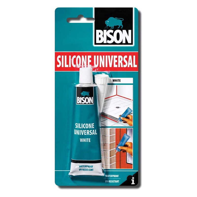 Bison Silicone Universal White 60ml 6305450