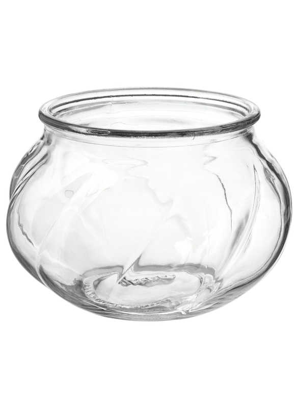 Vase, clear glass, 8 cm