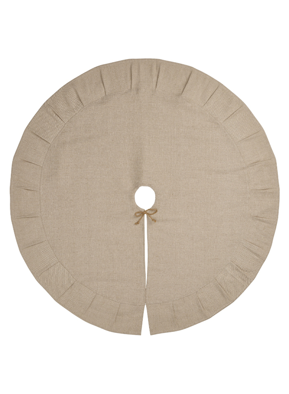 Christmas tree skirt, natural