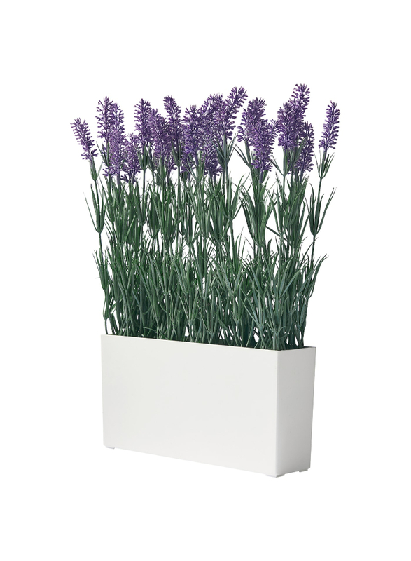 Artificial potted plant with pot, in/outdoor Lavender