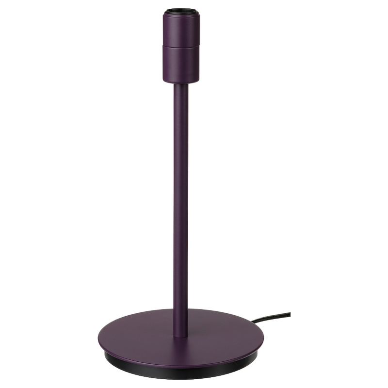 Table Lamp Base Purple 30cm