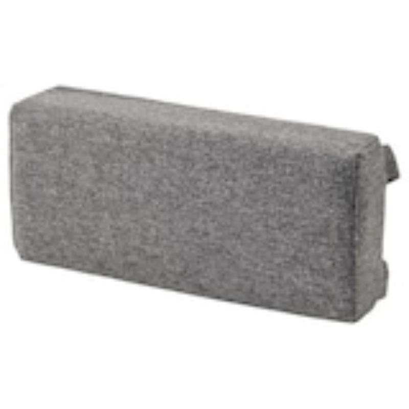 Lumbar Cushion Grey 32X14.5X6.5cm