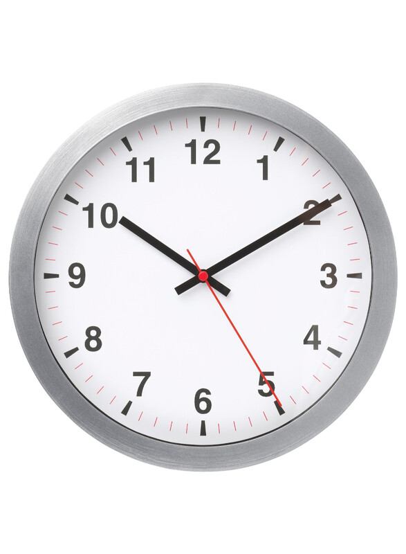 

Tjalla Wall clock, silver-colour, 28 cm