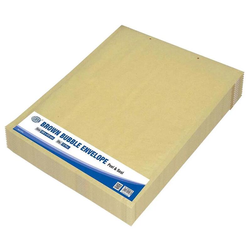 FIS Bubble Envelopes - FSAE350470N (Pack 12 Pieces, 350 X 470mm, Brown)