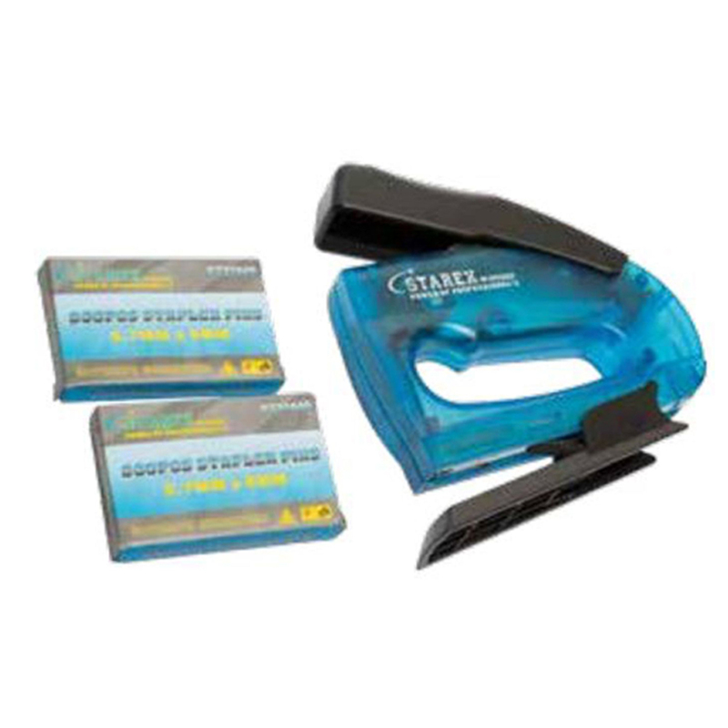 Staple Gun 2 in 1 4-8mm with Desktop Stapler Plastic Handle D/B Starex Brand