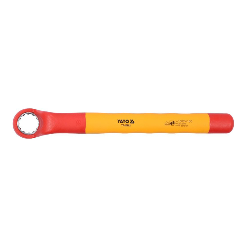 YATO Insulated Ring Wrench 18mm VDE-1000V YT-20992