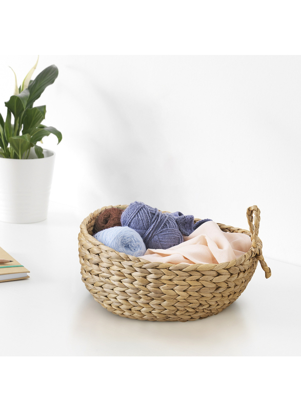 Basket, water hyacinth, 26x35x18 cm