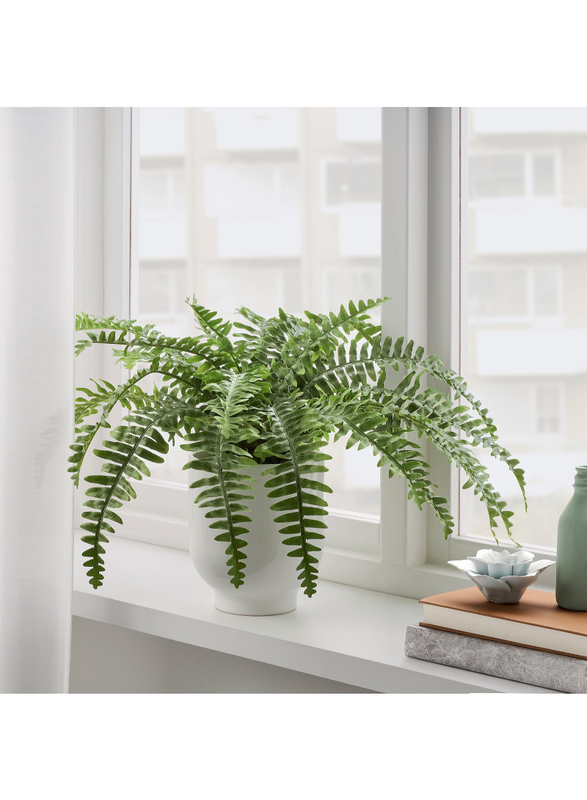 Artificial potted plant, in/outdoor fern, 15 cm