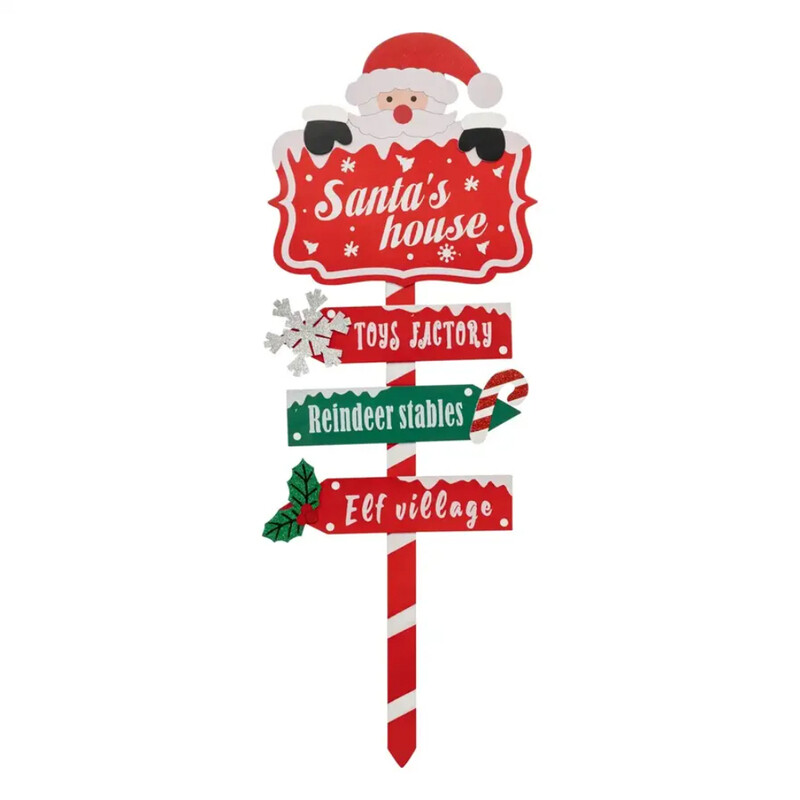 

Generic Christmas Atmosphera Santa Christmas Sign (110 cm,Red)