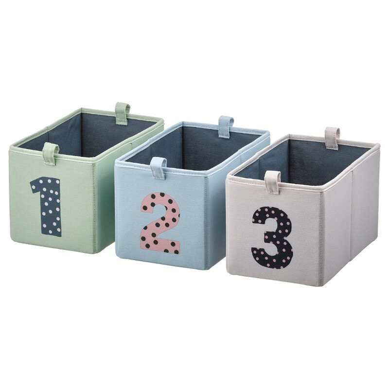 

Generic Box Set Of 3 Green Blue/Beige 17X27X17cm