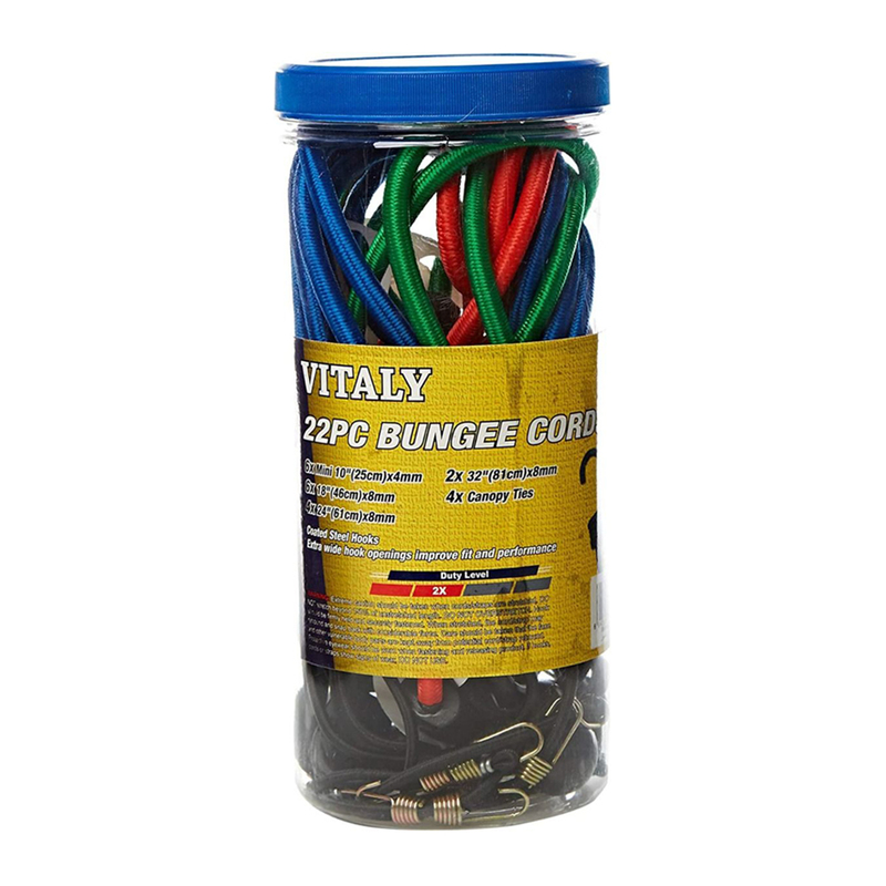 Bungee Cords Assorted Sizes 22Pcs VI-BG22 Vitaly