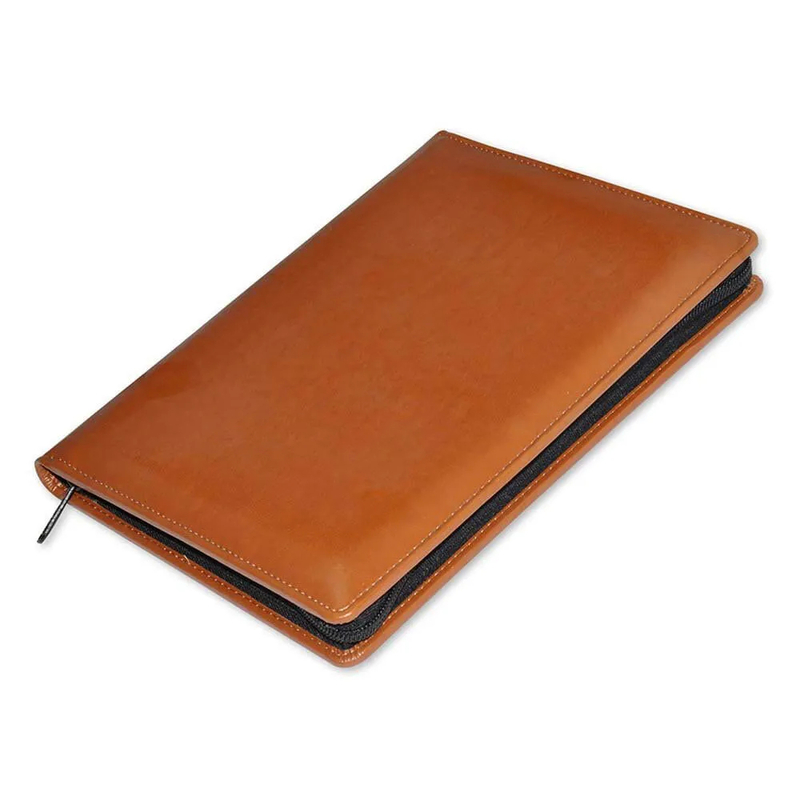 FIS Executive Portfolio File Italian PU, Light Brown - FSGTEXALBR