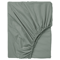 Fitted Sheet Grey-Green 90X200cm