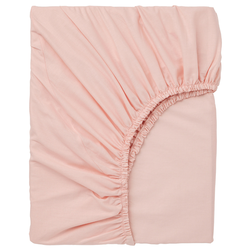 Fitted Sheet Light Pink 140X200cm