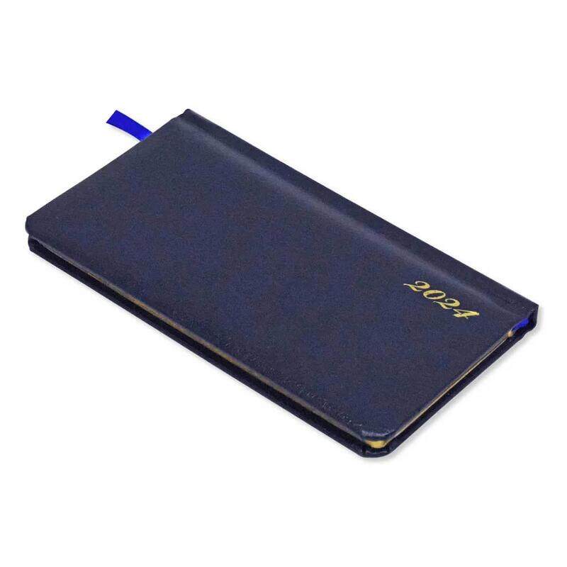 

Generic FIS 2024 Slim Diary Bonded Leather English 1-Side Padded Blue - FSDI52EGB24BL