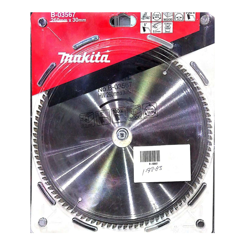 

Makita Saw Blade (TCT) 260x100T B03567