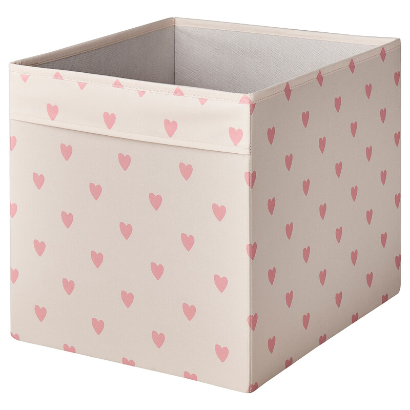 Box Heart Pattern/Pink 33X38X33cm