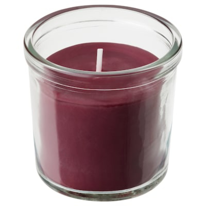 STORTSKON Scented candle in glass, 20 hr