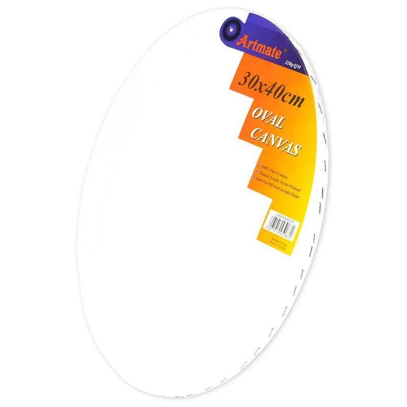 Artmate Oval shape Canvases, 30x40cm Size - JIGN03040