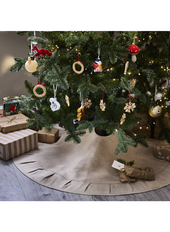 Christmas tree skirt, natural