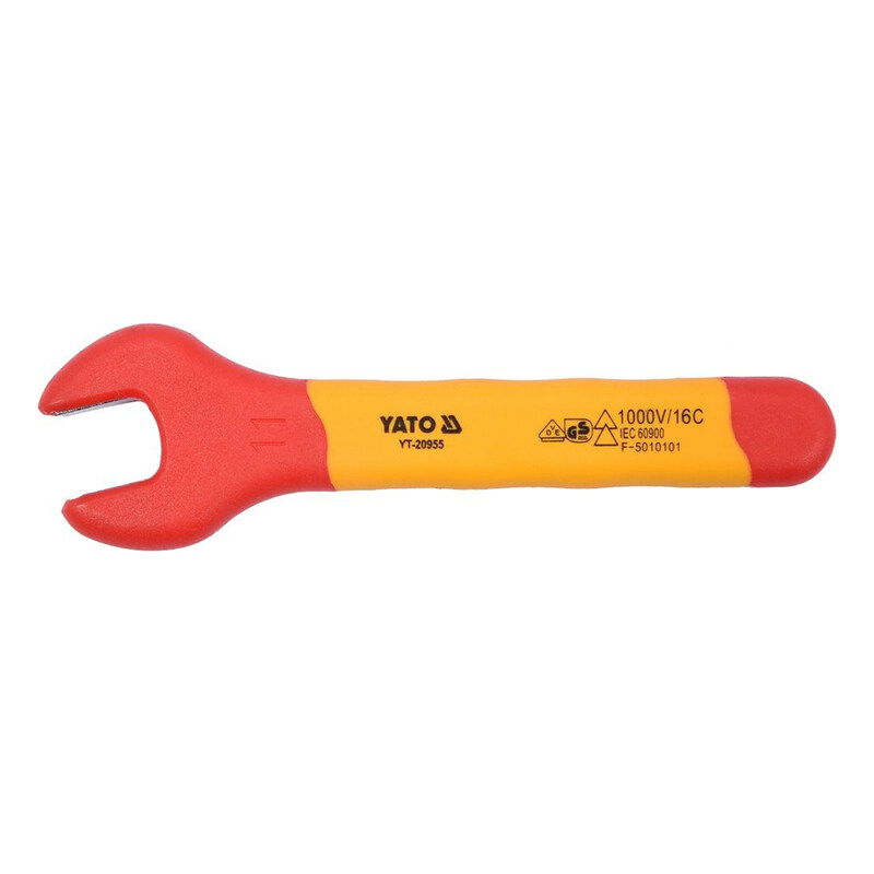 

YATO Insulated Open End Wrench 11mm VDE-1000V YT-20955