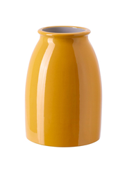 Vase, bright yellow, 21 cm