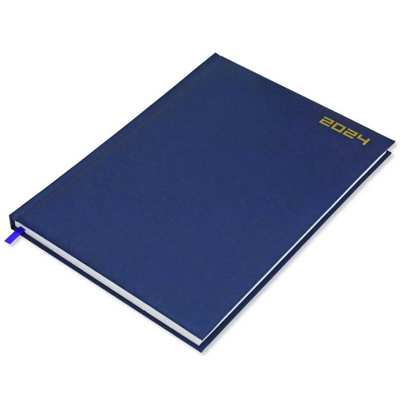 FIS A4 Diary 2024 English (Saturday & Sunday Combined) Blue - FSDI48E24BL