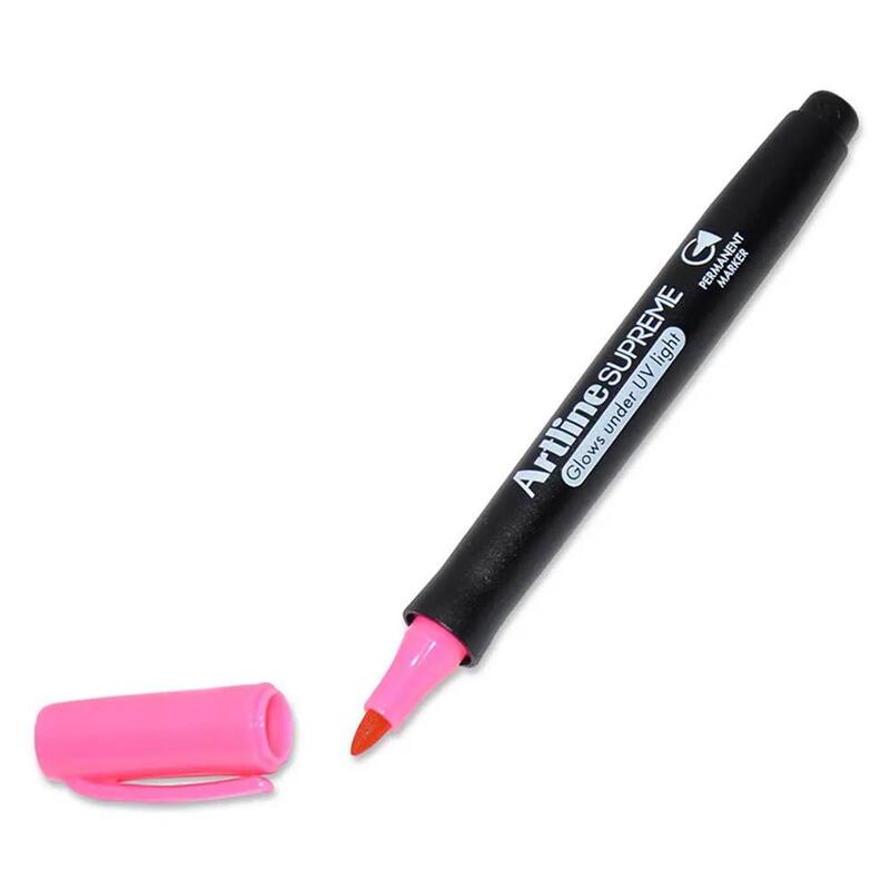 Arline Supreme Permanent Marker,Pack of 12,  Glow Pink - ARMKEPF-700UVGPI