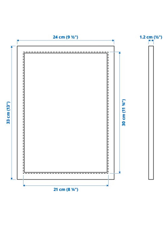 Frame, black, 21x30 cm