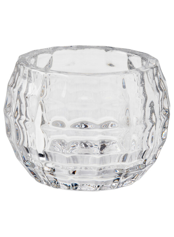 

Frojda Tealight holder, clear glass, 6 cm