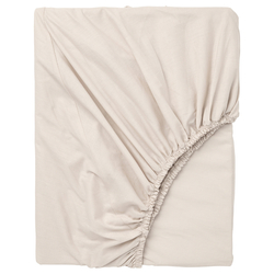 Fitted Sheet Beige 160X200cm