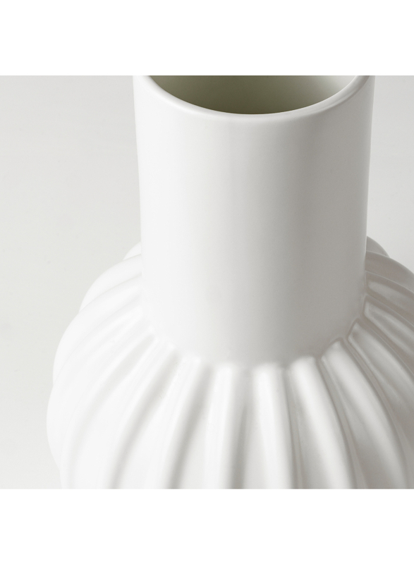 Vase, white, 27 cm