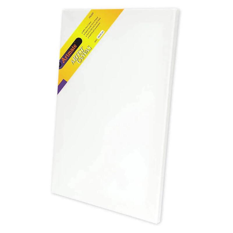 Artmate Stretched Canvases Back Stapled (280 GSM), 30X40cm Size - JIGNE09-3040