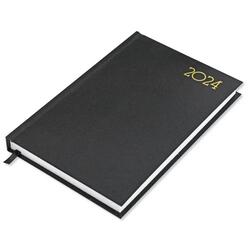 FIS A5 Diary 2024 Black (French) - FSDI29FR24BK