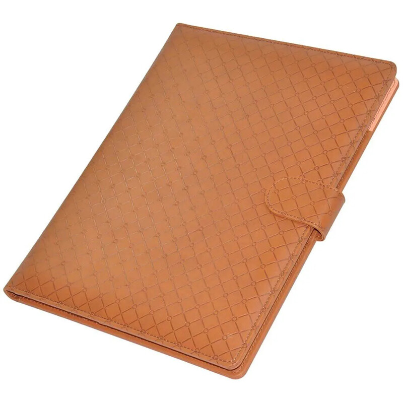 

Generic FIS Executive Folder with Writing Pad Italian PU 24x32cm, Brown - FSGT2432PUBRD2