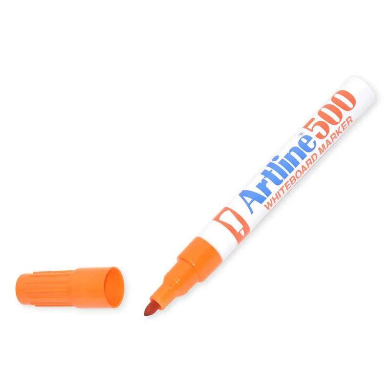 Artline White Board Marker Fine Pack of 12,  Orange, 500 - ARMK500OR