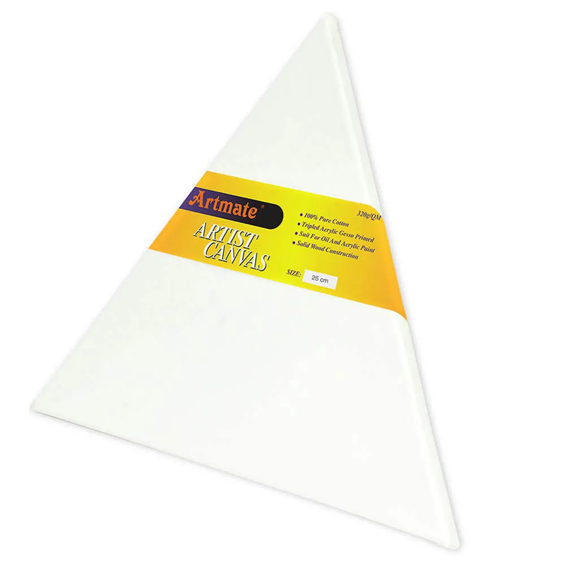 

Generic Artmate Triangle Shape Canvases, 25cm Size - JIGNT25