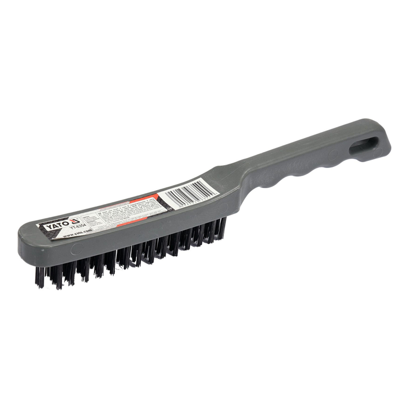 YATO Plastic Handle Wire Brush 4 Rows YT-6354